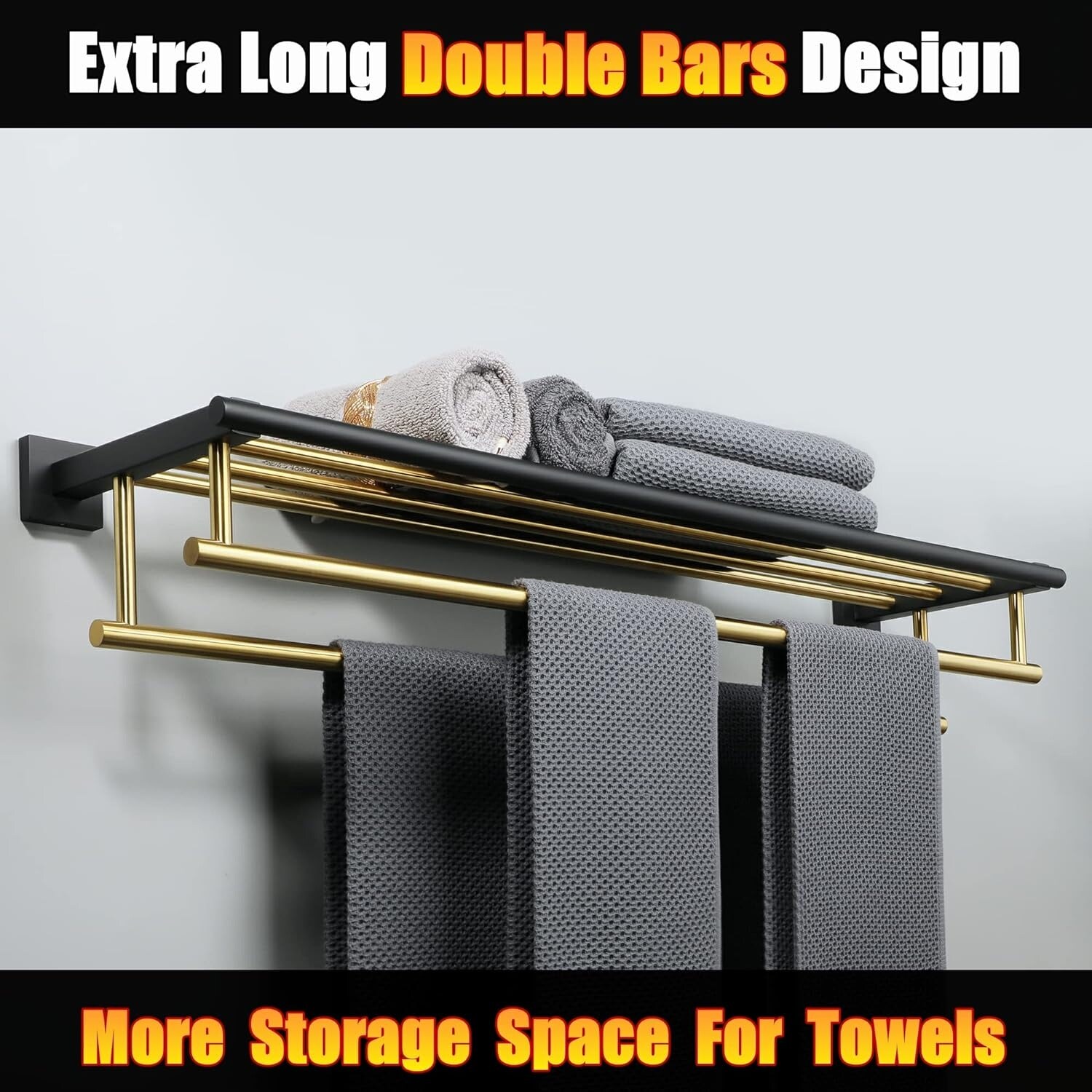 Towel Rack with Double Towel Bars 32 Inch Bed Bath Beyond 39656990