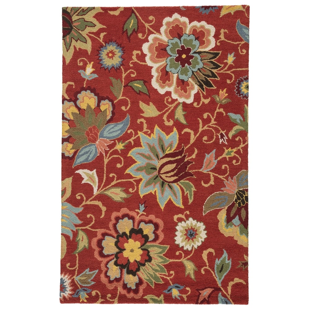 Zamora Handmade Floral Area Rug