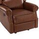 preview thumbnail 62 of 62, Ilario 32.67'' Wide Genuine Leather Manual Rocker Recliner, Set of 2