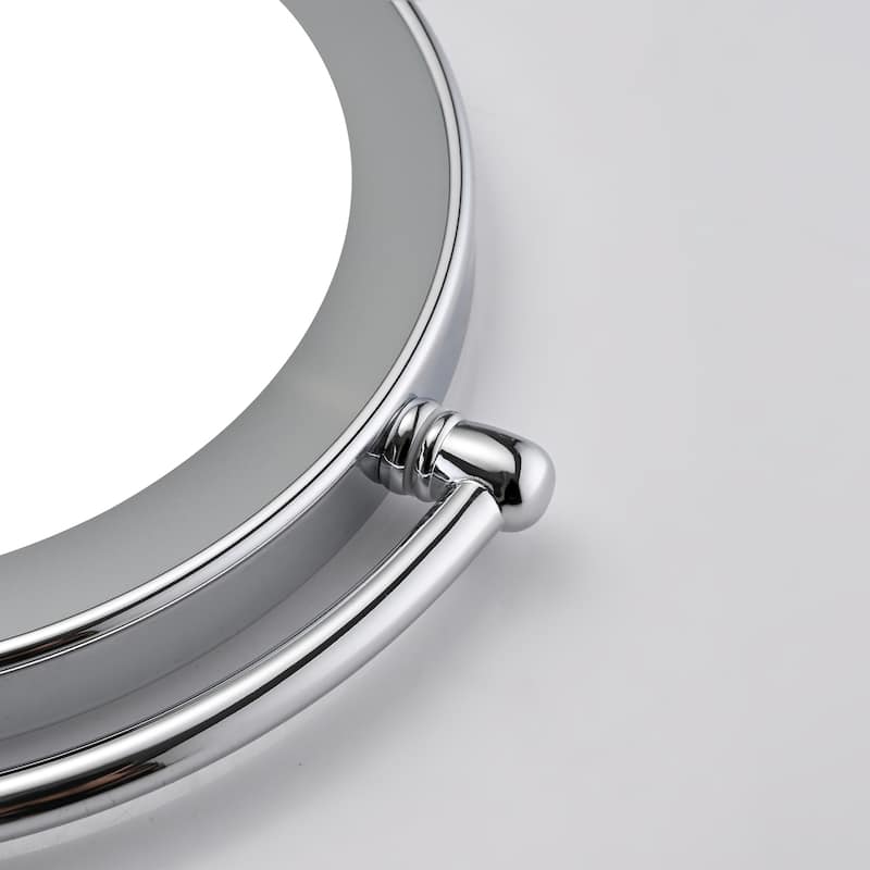 8 Inch LED Wall Mount Two-Sided Makeup Vanity Mirror,Requires Hardwiring