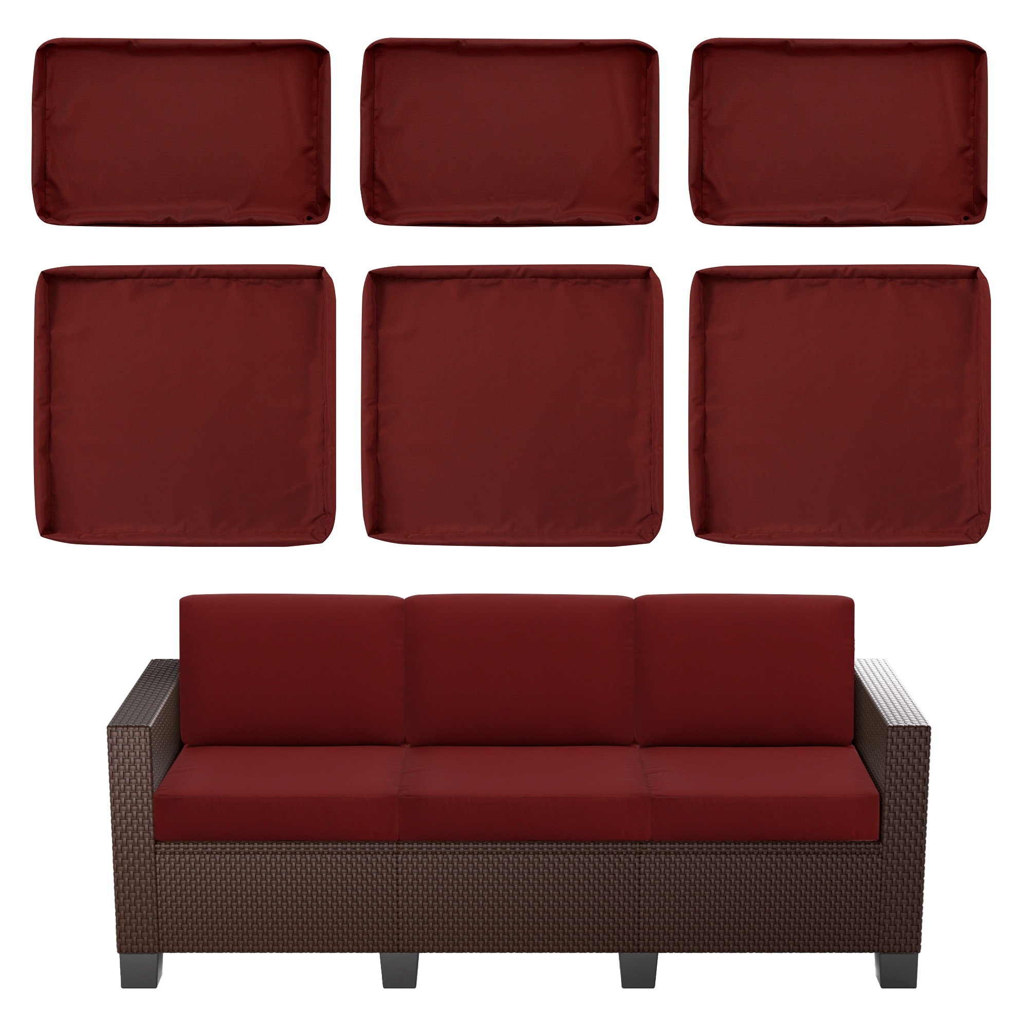 Replacement zippered couch cushion covers discount