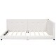 preview thumbnail 8 of 15, Queen Size Upholstered Platform Bed with USB Ports, Beige