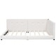 preview thumbnail 9 of 19, Queen Size Upholstered Platform Bed with USB Ports, Sturdy Wood Frame, Beige