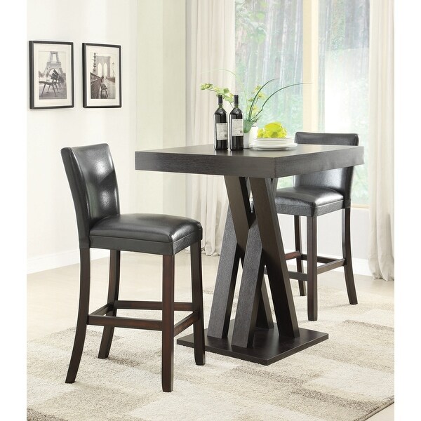 Square pub table and sale chairs