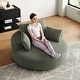 preview thumbnail 78 of 89, GDFStudio - Lavelle Corduroy 360 Degree Swivel Chair Fluffy Modern Sleeper
