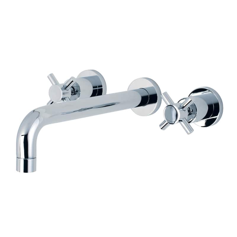 Kingston Brass Concord 3-Hole Wall Mount Roman Tub Faucet - Polished Chrome