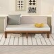 preview thumbnail 11 of 25, Twin Size Daybed Sofa Bed Frame with Linen Slats Support, Linen Upholstered Bed for Living Room Bedroom