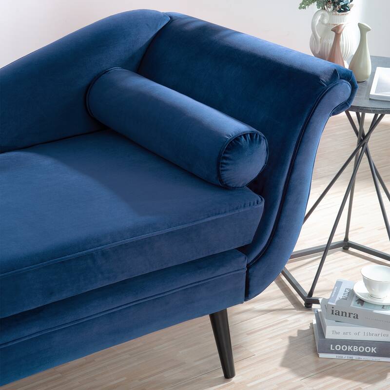 Vintage Chaise Lounge with Scroll Arms by Christopher Knight Home