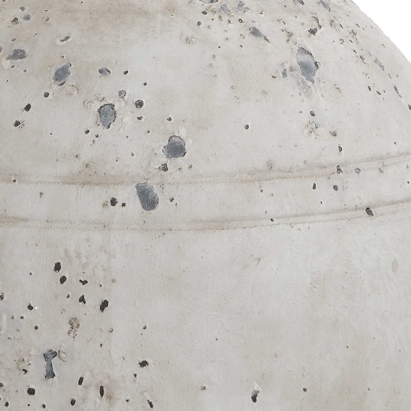 Porch & Den Distressed White Ceramic Nickel Linen Shade Vase Table Lamp