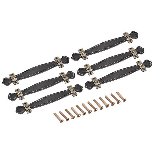 black dresser leather pulls IKEA Hemnes dresser painted black and with leather pulls for a textural touch