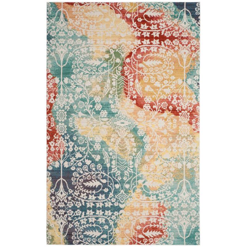 SAFAVIEH Mystique Solvita Watercolor Oriental Polyester Rug