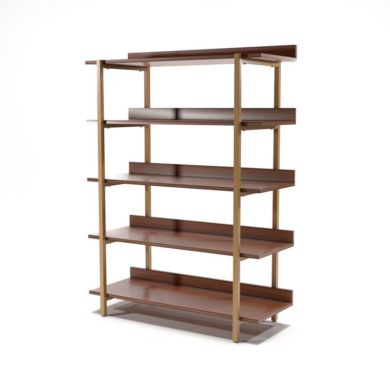 Bizi Contemporary Metal 5-Tier Display Shelf by Furniture of America