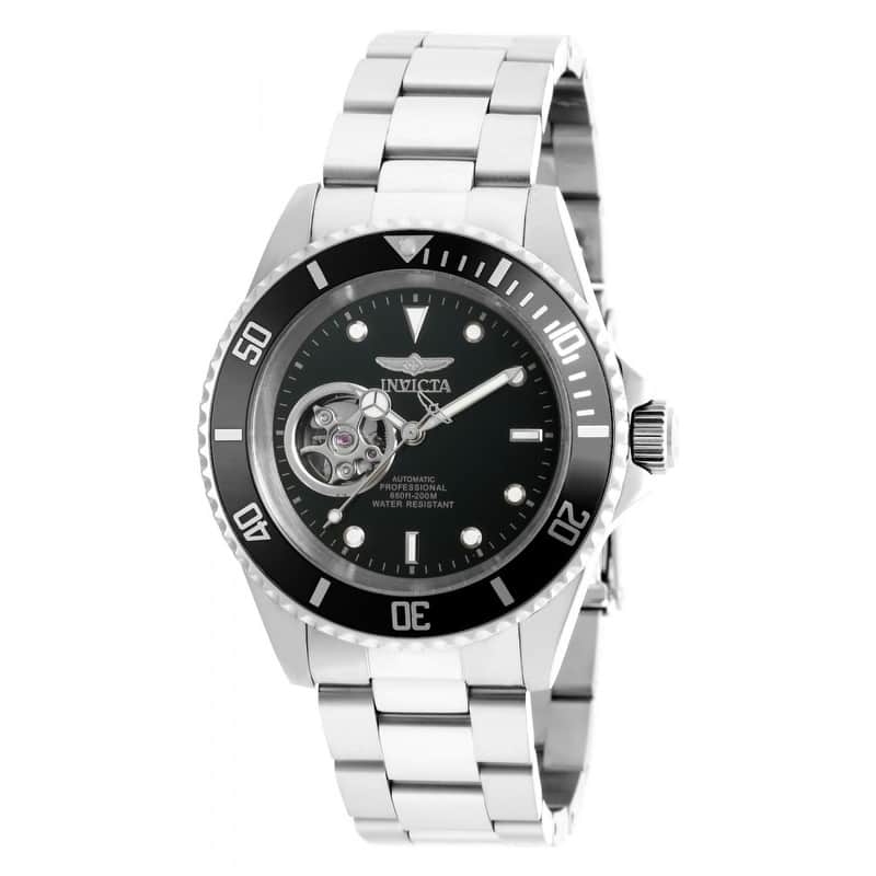 Invicta Men's 20433 Pro Diver Automatic 3 Hand Black Dial Watch