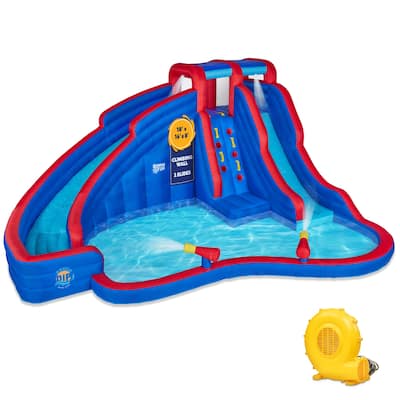 Sunny & Fun Double Dip Inflatable Water Slide Park