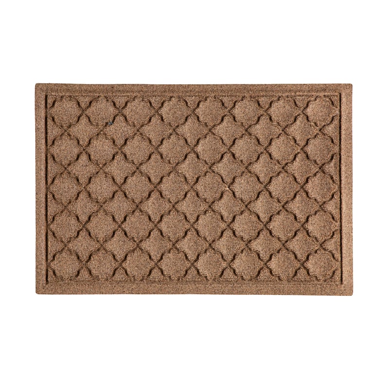 20" x 30" Waterhog Indoor/Outdoor Rug, Geometric - 20" x 30" Rectangle - Camel - Rectangle