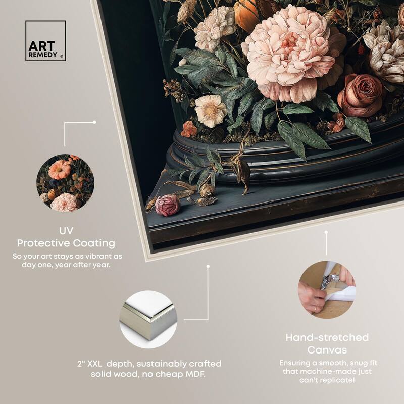 Bell Jar Garden I Canvas by Art Remedy