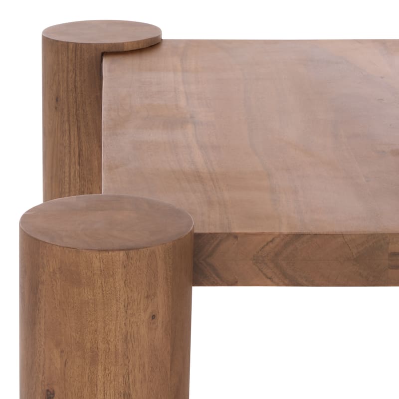 SAFAVIEH Couture Trescott Square Wood Coffee Table - 35"W x 35"D x 15"H