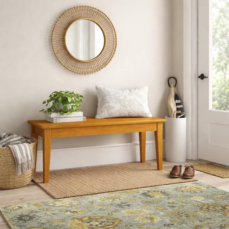 Shaker Style Solid Wood Dining Bench