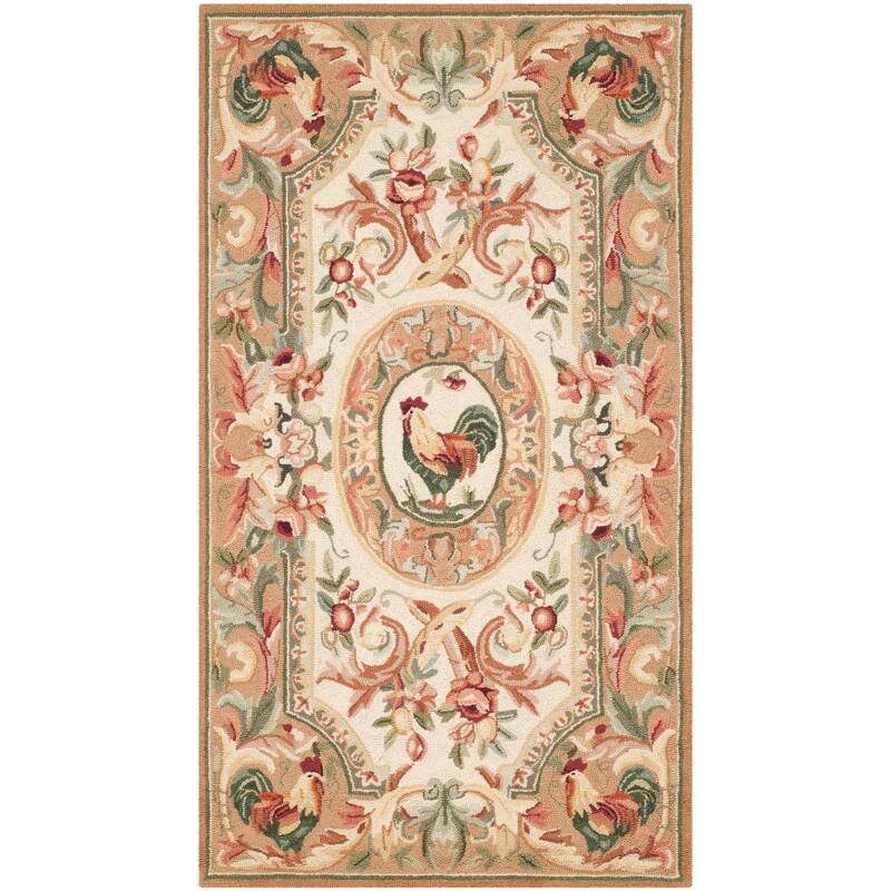 SAFAVIEH Handmade Chelsea Myranda French Country Rooster Wool Rug