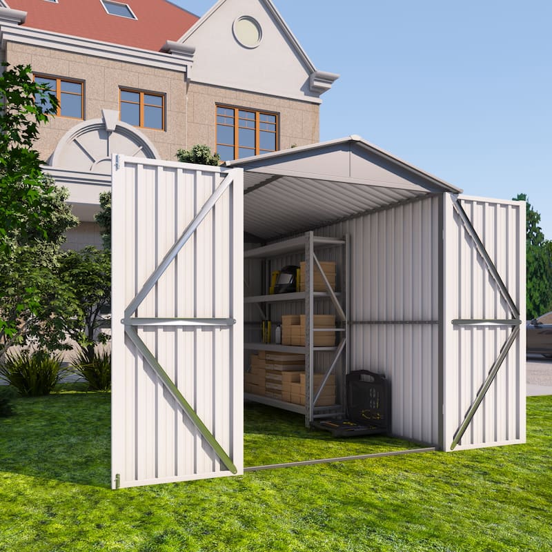 Outdoor Steel Storage Shed With Window ,Metal Garden Sheds