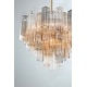 preview thumbnail 6 of 9, Crystorama Lighting Group ADD-312-AU Addis 12 Light 27" Wide Waterfall