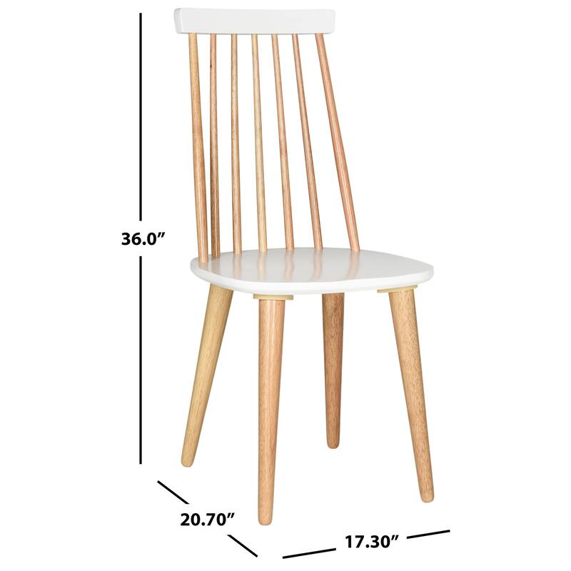 SAFAVIEH Burris Spindle Back Side Chair (Set of 2) - 17"W x 21"D x 36"H