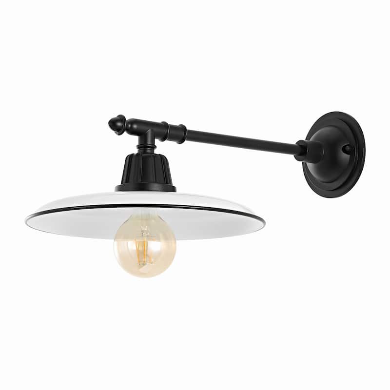Jasper 12" Farmhouse Indoor/Outdoor LED Victorian Arm Sconce