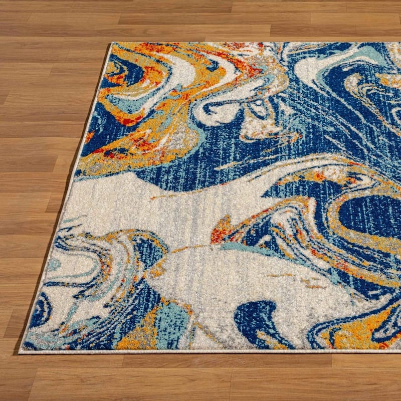 Luxe Weavers Abstract Artistic Indoor Area Rug, Medium Pile Carpet