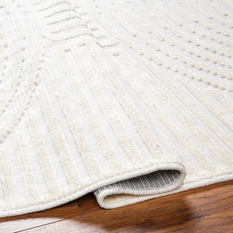 Livabliss Lyna Mod Stripe Machine Washable Area Rug