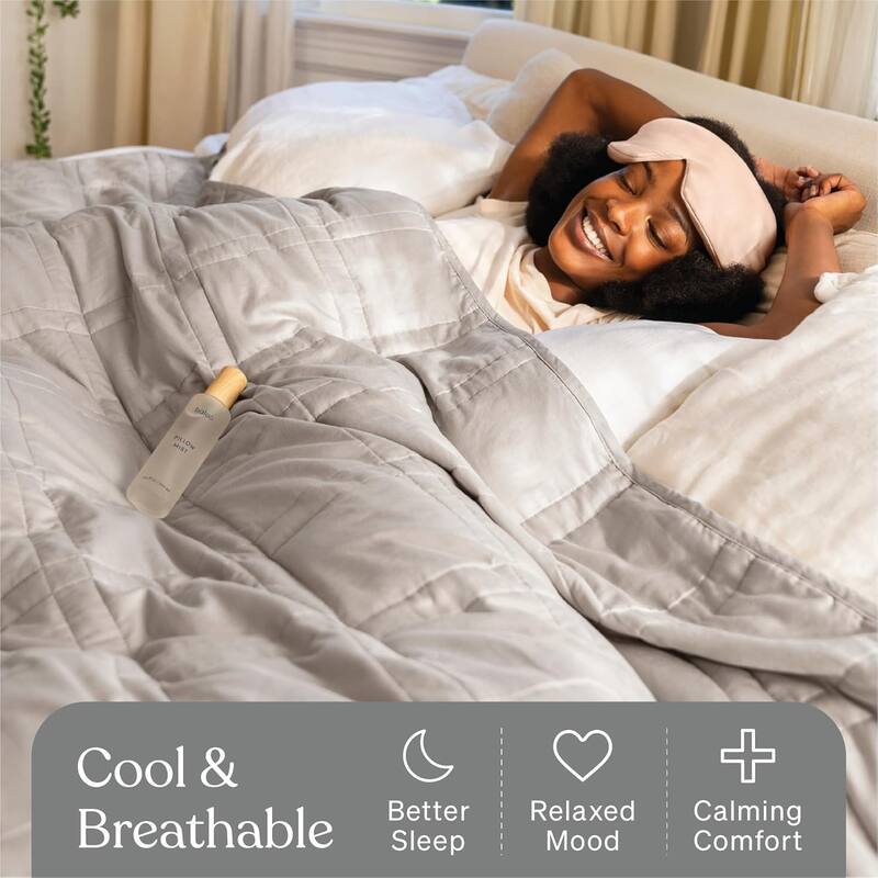 Cool Cotton Weighted Blanket - 20lbs Full/Queen