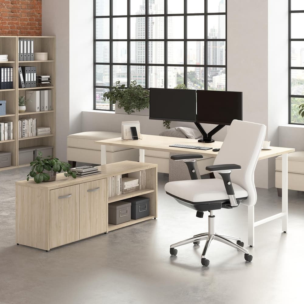 Bush Business Furniture Hustle 72W Computer Desk with Storage Cabinet