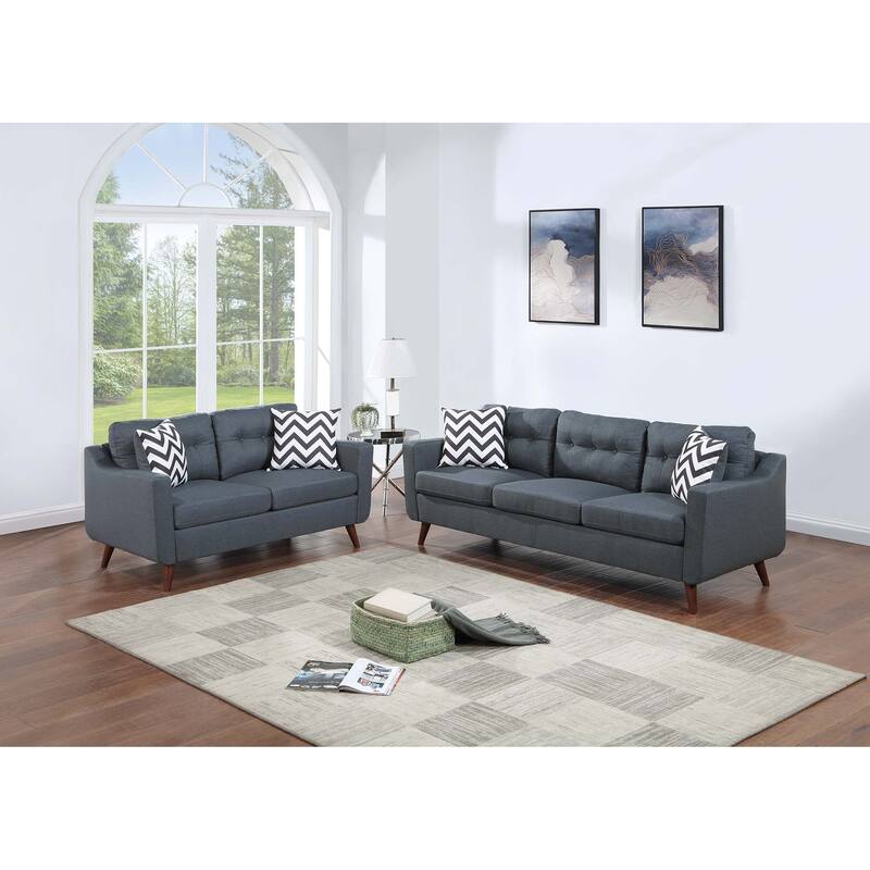 2-Piece Sofa Set - Blue Gray