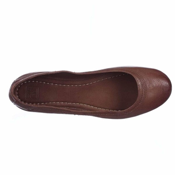 frye cognac flats