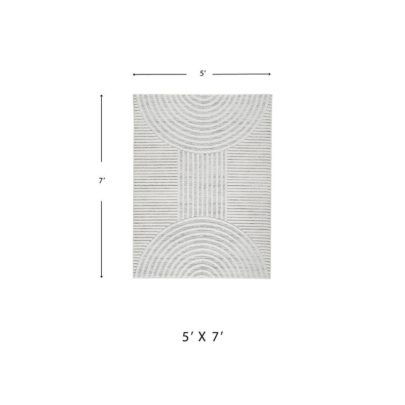 Signature Design by Ashley Lambworth Gray & Cream Area Rug