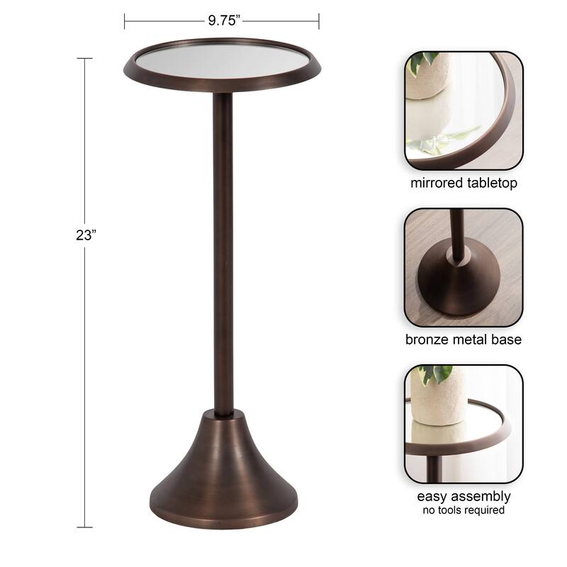 Kate and Laurel Sanzo Metal Side Table