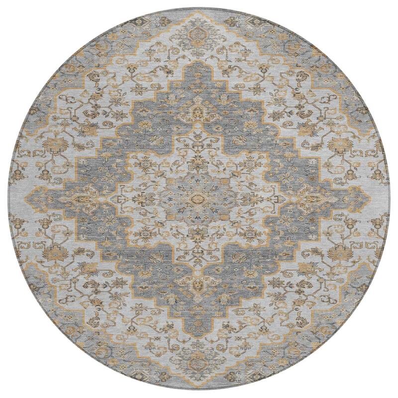 Machine Washable Indoor/ Outdoor Traditional Karachy Chantille Rug