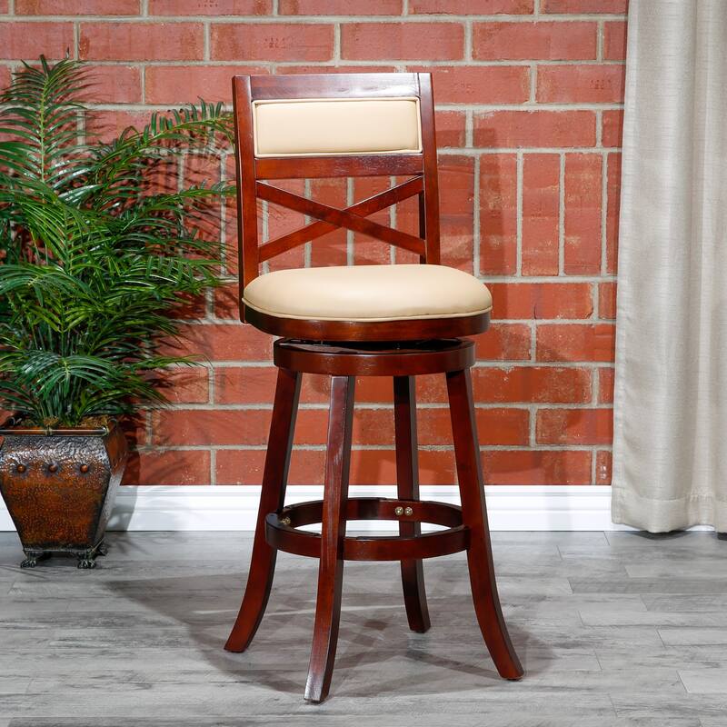 DTY Indoor Living Meeker X-Back Swivel Stool