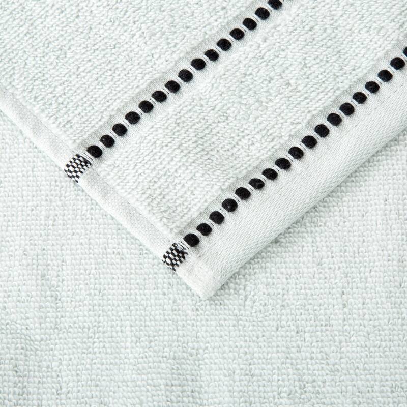 6-Piece Bath Towels Set – 100% Cotton Quick Dry Towels with Zero Twist – Machine Washable Bathroom Set by Lavish Home (Seafoam)