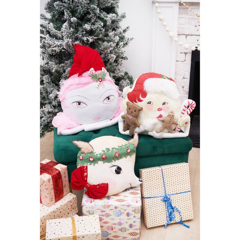 Santa Zombinaland Christmas XMAS Decorative Soft Figurine Pillow
