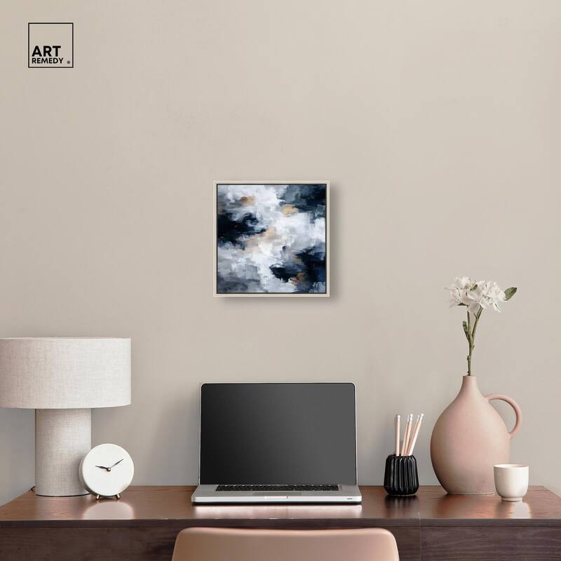 Midnight and Ivory II Canvas by Art Remedy