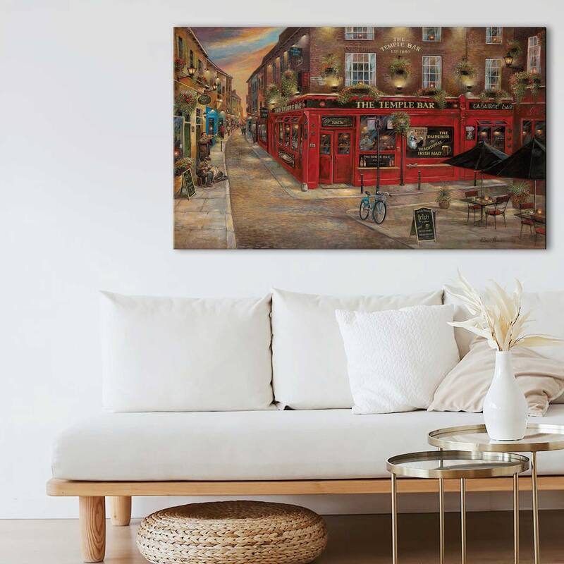 "Temple Bar" by Ruane Manning Print on Canvas