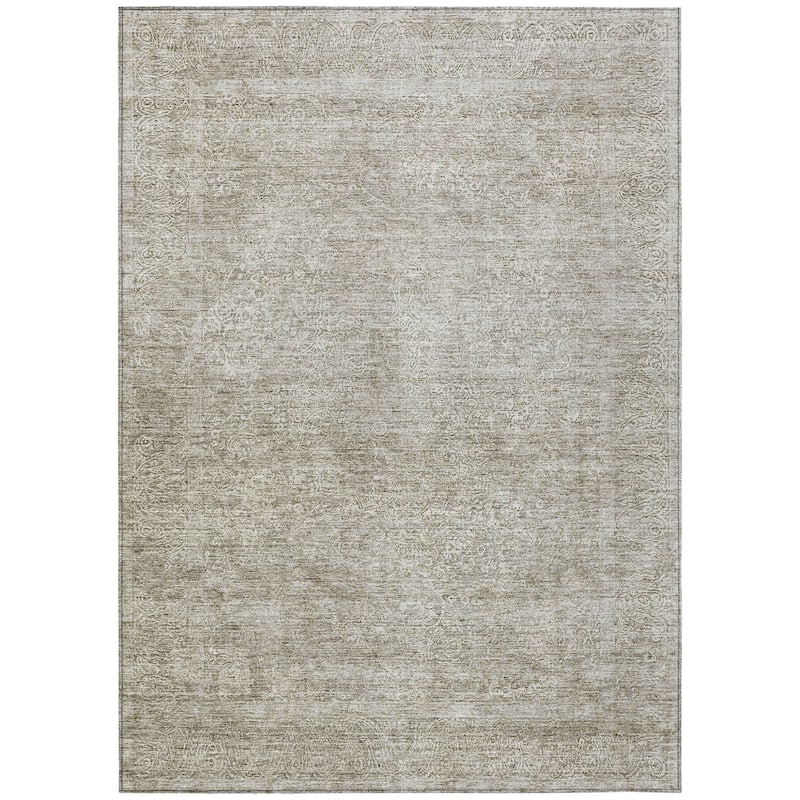 HomeRoots Floral Traditional Rectangle Outdoor Rug