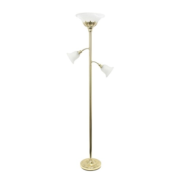 gold torchiere floor lamp