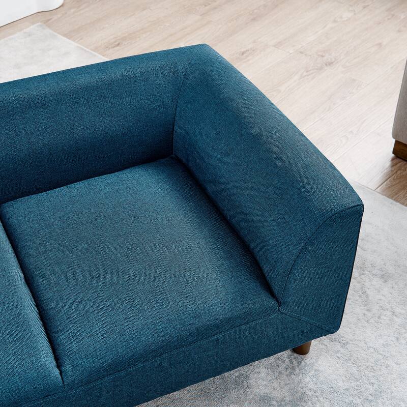 Roomfitters Pet Sofa with Backrest and Armrests, Modern Rectangular Dog Couch for Small and Medium Dogs, Soft Cushion