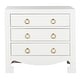 preview thumbnail 4 of 11, SAFAVIEH Dion 3 Drawer Chest - White / Gold