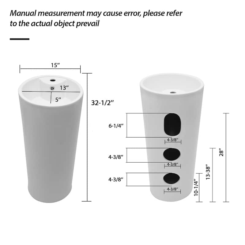 Classic Ceramic Pedestal Sink Bathroom Sink Basin