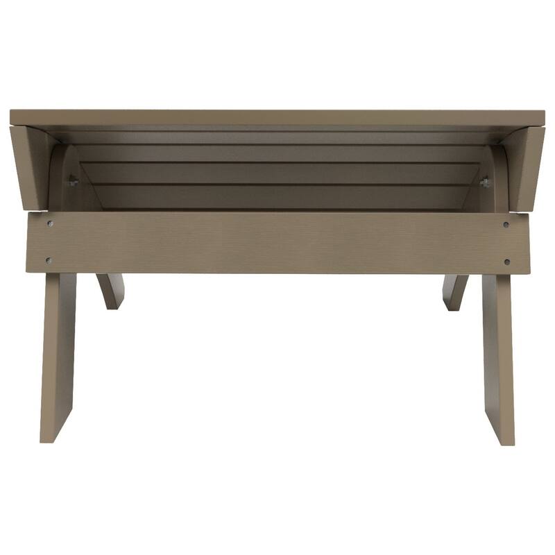 Vineyard HIPS Outdoor Eco-Friendly All Weather Adirondack Chair Ottoman