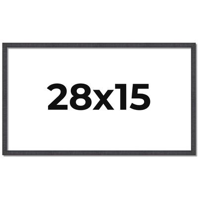 28x15 Frame Brown Picture Frame - Complete Modern Photo Frame Includes