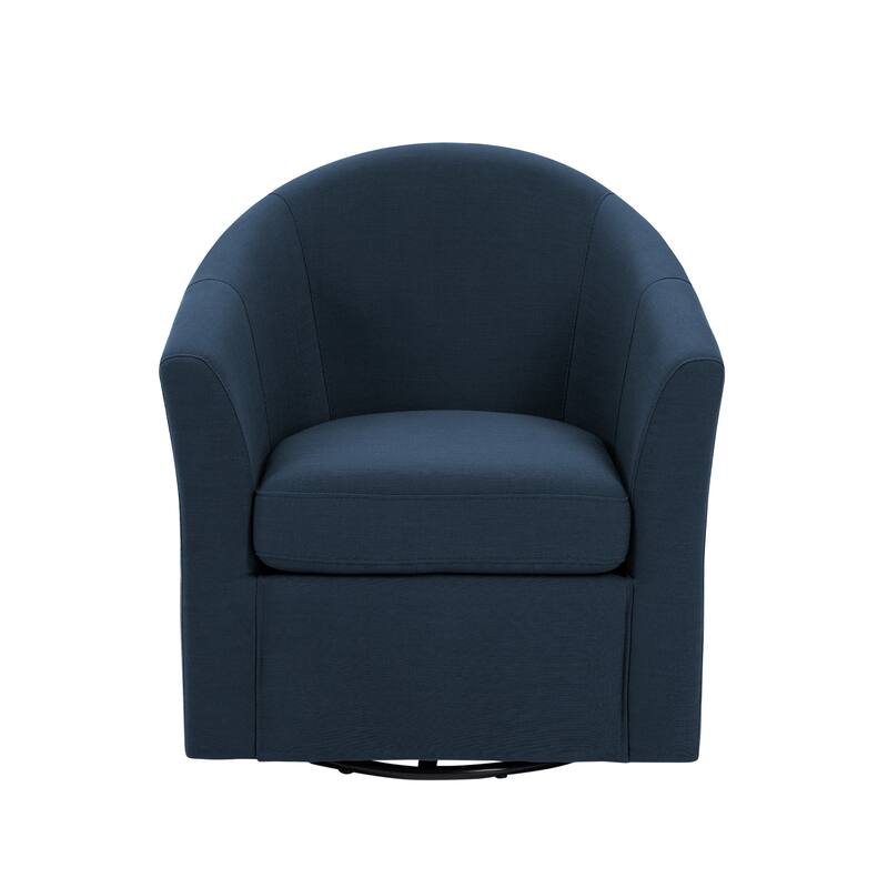 Anna 30"W Swivel Barrel Accent Chair Set of 2