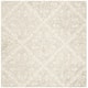 SAFAVIEH Handmade Blossom Letty Modern Floral Wool Rug - 4' x 4' Square - Ivory/Grey